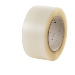 Rouleau lanière 200mm*2mm*50m blanc transparent