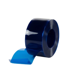 Rouleau lanière 200mm*2mm*50m bleu transparent
