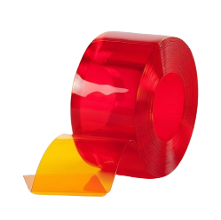 Rouleau lanière 200mm*2mm*50m orange transparent